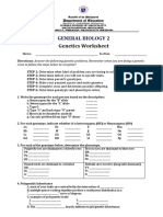 Genetics Worksheets