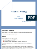 Lecture 5 - Types of Reports