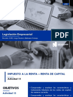 Actividad 15 - Impuesto A La Renta - Rentas de Capital - Impuesto A La Renta - Rentas de Trabajo