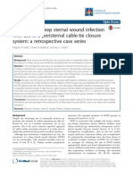 Reduction in Deep Sternal Wound Infection With Use of A Peristernal Cable-Tie Closure System: A Retrospective Case Series