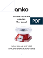 ANKO Candy Floss Maker Notice