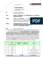 Santa Lucia Carta N°053-2022-RENDICION DE CUENTAS OBSERVACIONES