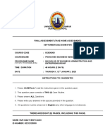 Set A - FBM - Final Assessment - September 2022