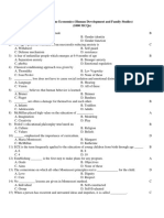 1000 MCQs (Human Development and Family Studies)