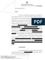 10 "Mangeri Jorge Ernesto Sart. 124 CP" 240815 Tribunal Oral en Lo Criminal y Correccional N° 9 Ramirez Dieta Expte.