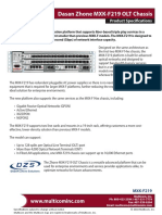 Dasan Zhone MXK F219 Spec Sheet