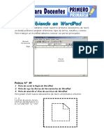 Escribiendo en WordPad para Primero de Primaria