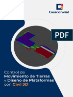 Temario - Control de Movimiento de Tierras y Diseño de Plataformas Con Civil 3D