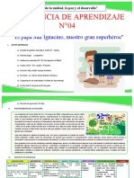 EXPERIENCIA DE APRENDIZAJE N°4 3er Grado