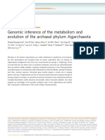 Genomic Inference of The Metabolism and Evolution of The Archaeal Phylum Aigarchaeota