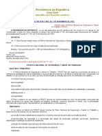 Política Nacional de Segurança e Saúde No Trabalho - PNSST