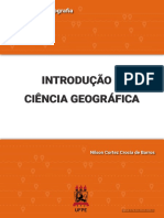 Livro INTRODUÇÃO À CIÊNCIA GEOGRÁFICA Dezembro 2022.