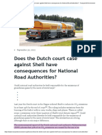 Does The Dutch Court Case Against Shell Have Consequences For National Road Authorities - Transport & Environment