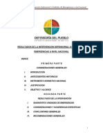 Resultados de La Intervencion Defensorial A Unidades de Emergencias A Nivel Nacional