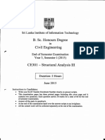 B. Sc. Honours Degree Civil Engineering: Sri Lanka Institute of Information Technology