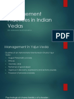 Management Practices in Indian Vedas