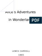 Alice's Adventures in Wonderland: Lewis Carroll 1 8 6 5