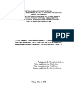 Levantamiento Topográfico para La Construcción de Un Ambulatorio Rural Tipo I, en El Sector "Los