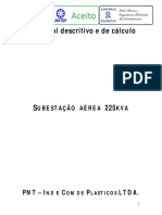 Subestação Aérea 225kva PNT Ind e Com de Plasticos Ltda.