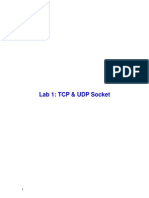 Lab 1: TCP & UDP Socket