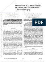 Design and Implementation of A Compact Double Ridged Horn Antenna For Ultra-Wide Band Microwave Imaging