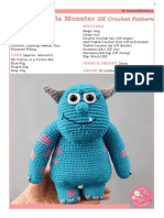 Blue Monster Suk Crochet Pattern