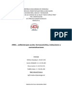 AINEs, Antibioterapia Acción, Farmacocinética, Indicaciones y Contraindicaciones