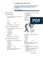 Test Bank For Biology The Unity and Diversity of Life 13th Edition Cecie Starr Ralph Taggart Christine Evers Isbn 10 1111425698 Isbn 13 9781111425692