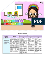 Criterios de Evaluación