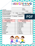 Ffichas Descriptiva Del Alumno 2023