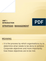 Strategic Management: Unit 1