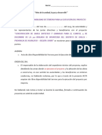 Acta Libre Disponibilidad de Terreno 2023