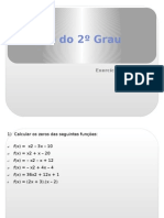 Funcao Do 2º Grau - Exercicios Resolvidos