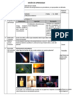 Sesion de Ciencia y Tecnologia Fuentes de Luz