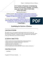 Context of Business Understanding The Canadian Business Environment Canadian 1st Edition Karakowsky Solutions Manual Download