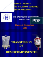 Transfusion de Hemocomponentes