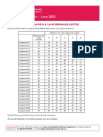 Grade Thresholds - June 2023: Cambridge International AS & A Level Mathematics (9709)