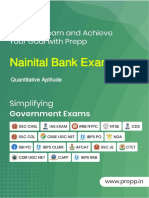 Nainital Bank Xam: Quantitative Aptitude