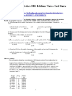 Introductory Statistics 10th Edition Weiss Test Bank 1