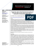 Comparative Study of Functional Outcome in Upper One Third Shaft Tibia Fractures With Suprapatellar and Infrapatellar Intramedullary Tibial Nailing