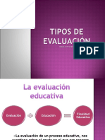 Tipos de Evaluacion