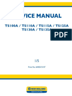 New Holland Ts100a Ts110a Ts115a Ts125a Ts130a Ts135a Tractors Service Manual