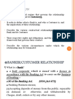 Banker and Customer Relationship