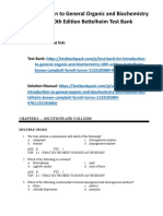 Introduction To General Organic and Biochemistry 10th Edition Bettelheim Test Bank Download