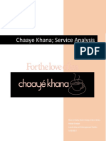 Chaaye Khana Services Marketing Project 2017