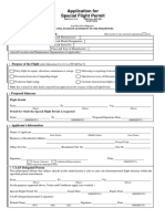 CAAP Application For Special Flight Permit