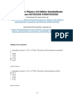 Physics 3rd Edition Giambattisata Test Bank Download