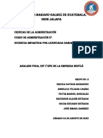 Matriz FODA, EFI y EFE de La Empresa Nestle