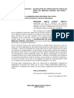 SOLICITO ADJUDICACION PUESTO DE VENTA SAN PEDRO Variado