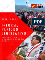 Informe Congresista Waldemar Cerrón Periodo Legislativo 2022 - 2023